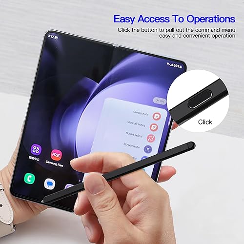 Miniatura 6 de Z Fold 5 S Pen compatible con Samsung Galaxy Z Fold5 Slim Pen, nuevo bolígrafo compacto S, punta delgada de 0.059 in, 4096 niveles de presión Stylus