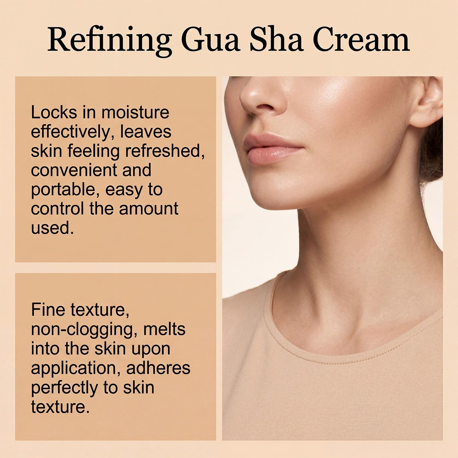 Crema Gua Sha raffinante con collagene e retinolo