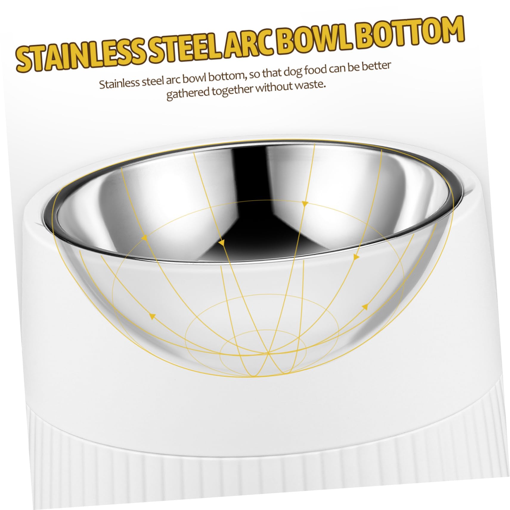 VICASKY Elevated Dog Feeder Bowl with Removable Bottom Height Pet Food Dish for Breeds Stylish Modern Design Stable Stand for Comfortable Eating