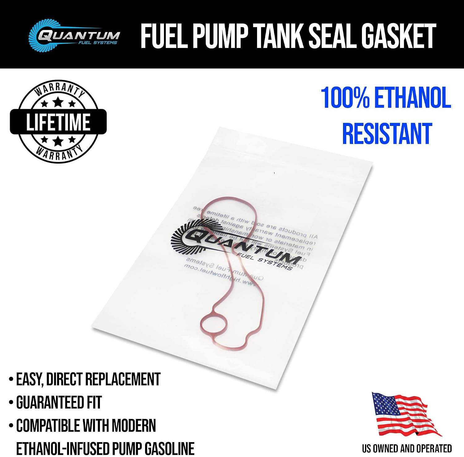 QFS High-Pressure Fuel Pump w/Tank Seal for Yamaha F225, F250, F300 Offshore, VMAX SHO, F115XB, Replaces 6CB-13907-10-00, 68V-13907-20-00