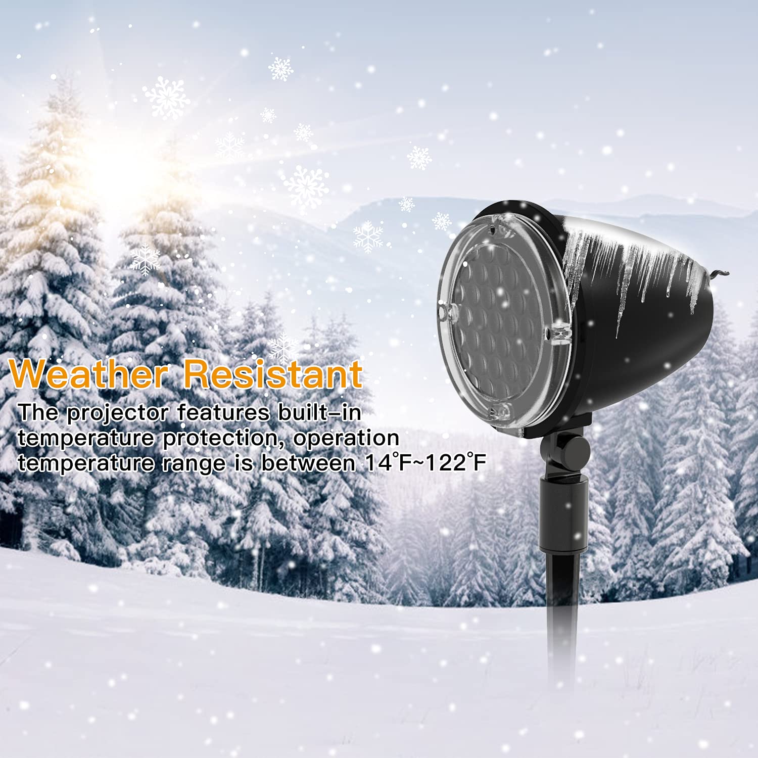 Proiettore di Fiocchi di Neve, Luce di Nevicata di Halloween per Esterni, Proiettore di Luce per Vacanze di Natale, Proiettore di Luce Aurora con Telecomando, Illuminazione Decorativa di Paesaggio Imp