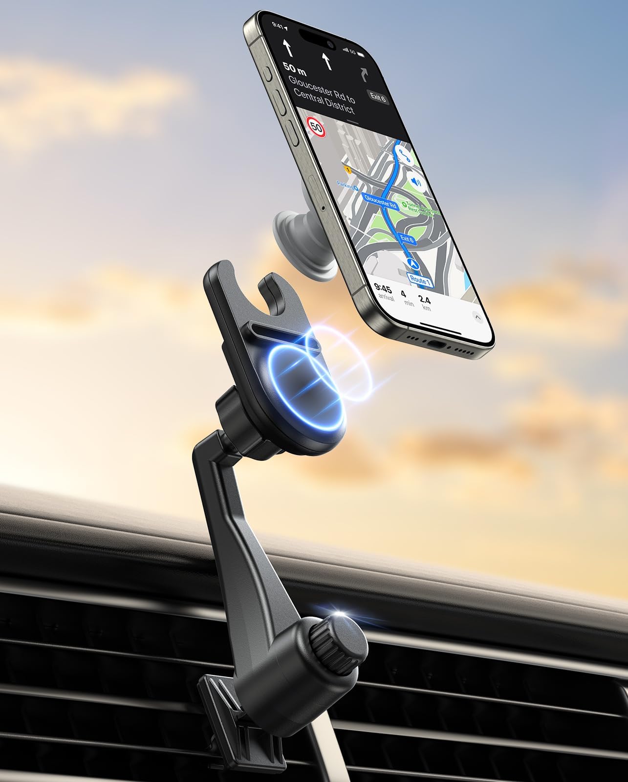 Jcnewpop Universal Socket Car Vent Mount Works with