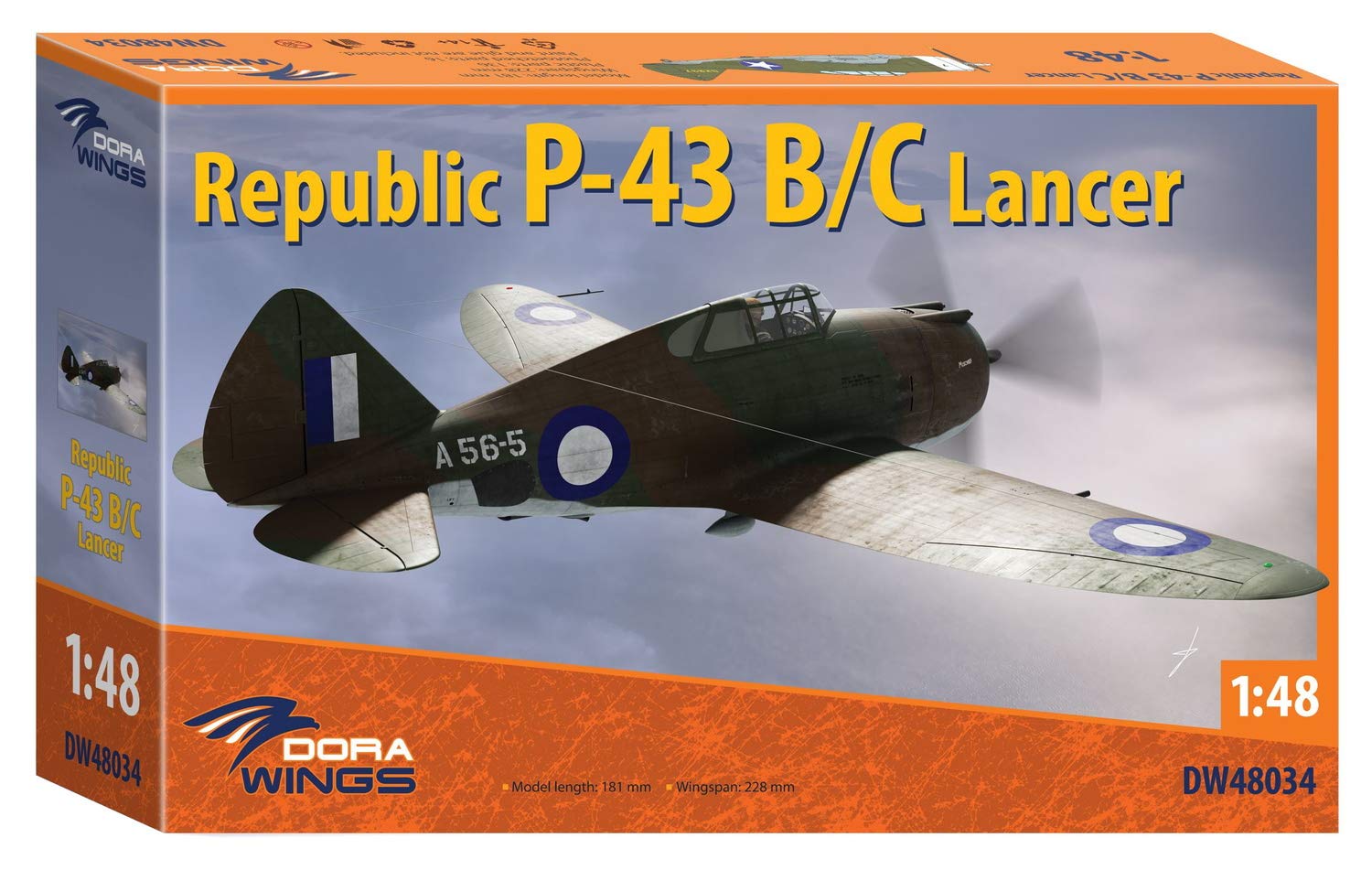 Dora 1⁄48 Lancer Wings Republic P-43 - ランサー P-43B⁄C リ