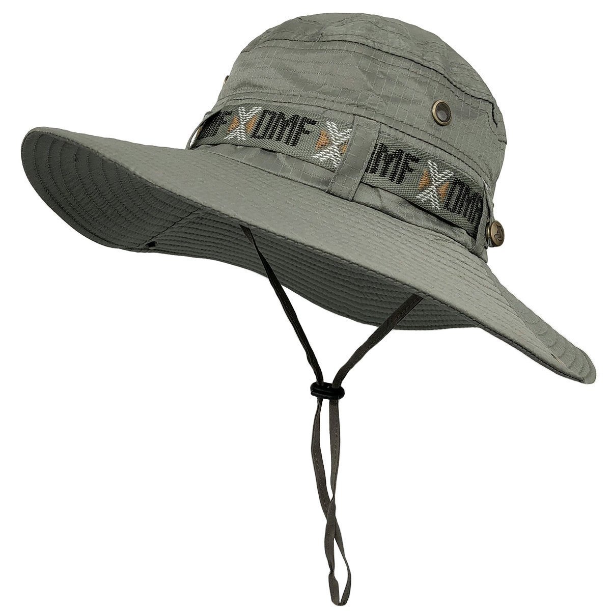 SZJH Fishing Sun Boonie Hat Summer UV Protection Safari Cap Outdoor Hunting Dark Green