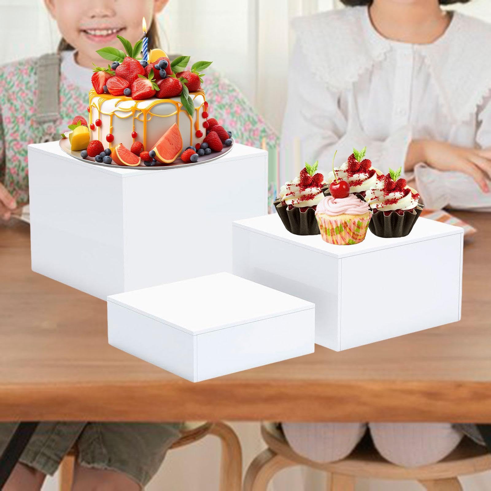 Versatile Set di Supporti in Acrilico per Buffet Ed Eventi, Bianco