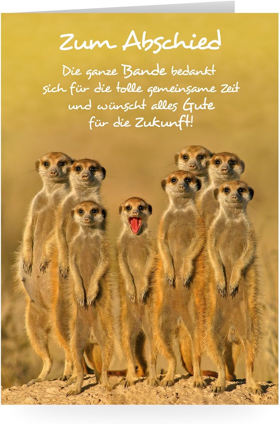 DIN A4 Abschiedskarte, Karte zum Abschied von Kollege und Kollegin ...