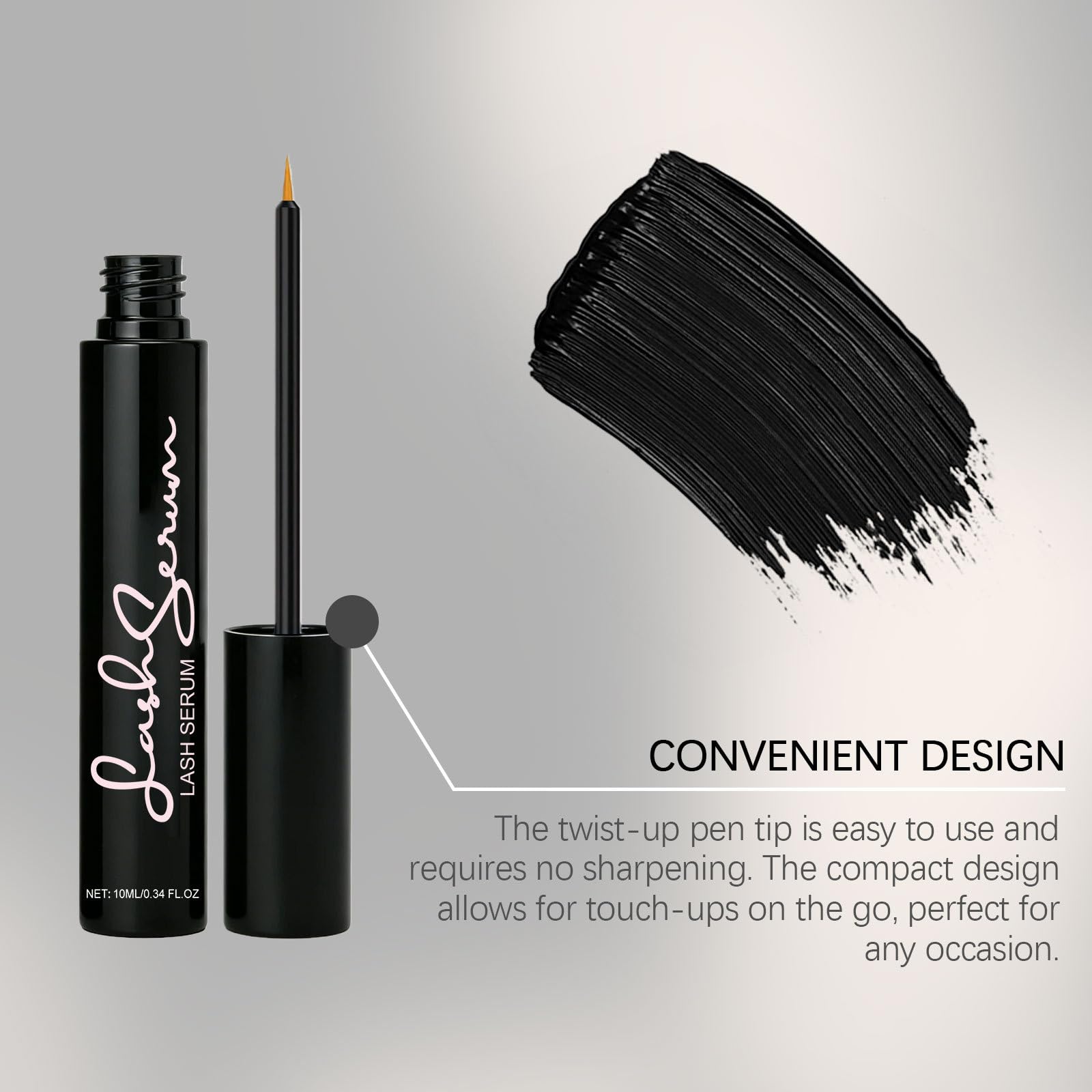 Sinsnlashes Wimpernserum – Fortgeschrittene Formel Eyelash Serum ohne Hormone für Wimpernwachstum – natürlich, vegan (3 Stück)
