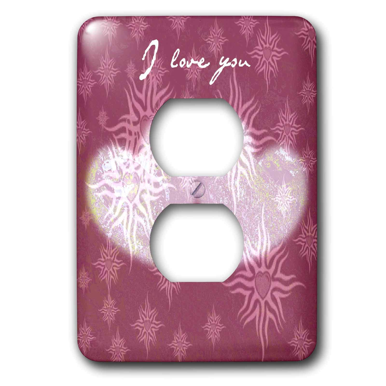 Couvercle de prise romantique pour chambre art mural Saint-Valentin avec cœurs