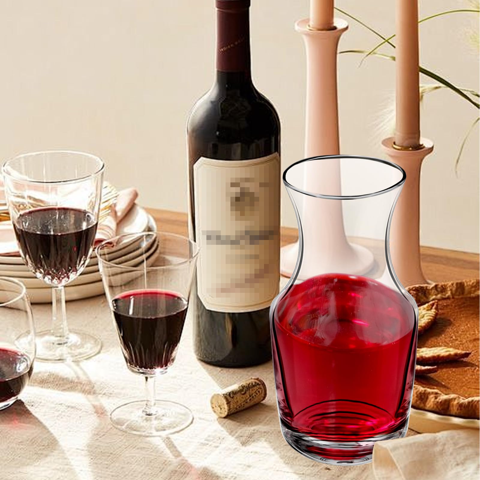 28 jarras de vino de una sola porción de 6.5 onzas, vaso pequeño para bares, restaurantes, jarra, decantador individual de recarga de vino para fiestas, degustaciones
