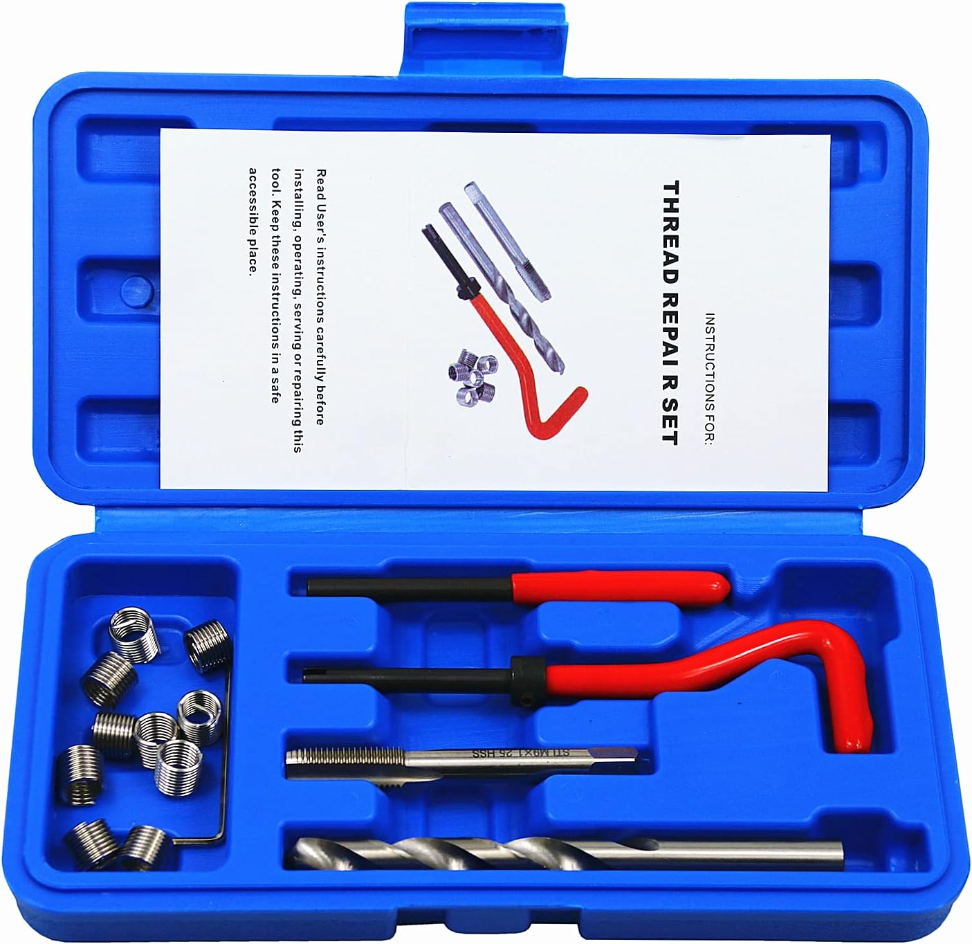 Heli Coil Thread Repair Kits Heli-Coil M10x1.5 Thread Repair Kit (12 ...