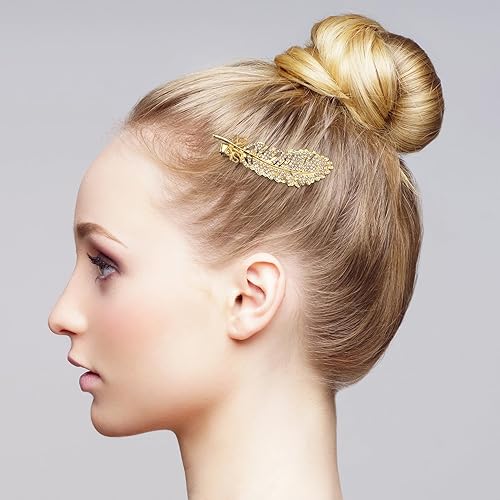 Miniatura 5 de 4 pasadores de pelo de cristal con diamantes de imitación, pinzas para el cabello con diamantes de imitación, accesorios para el cabello de cristal