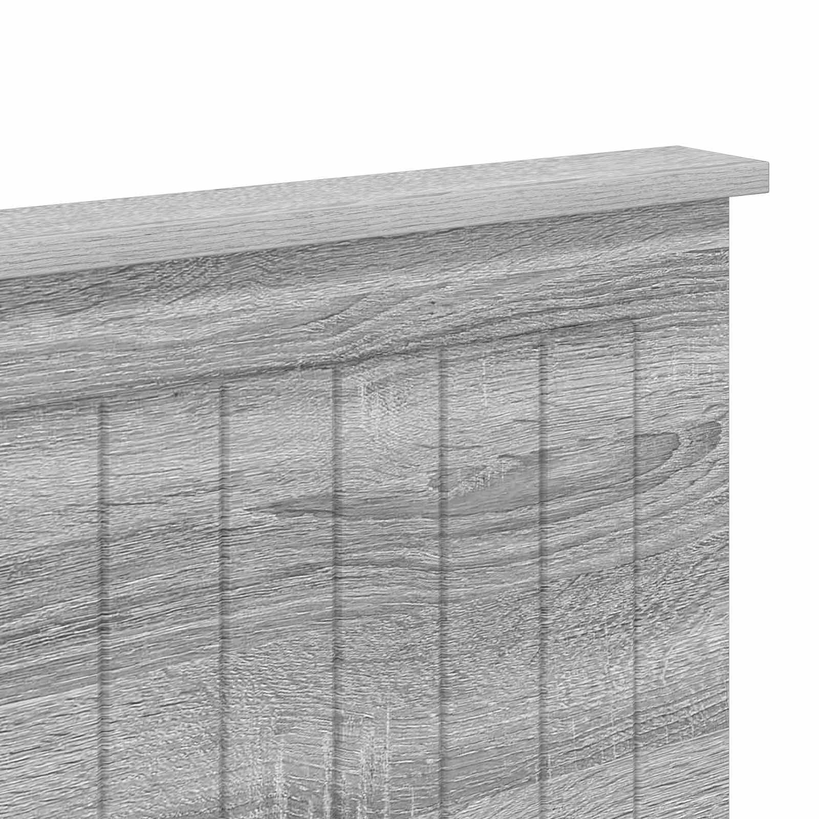 vidaXL Cabecero con cabecera Gris Sonoma 200 cm Madera contrachapada, Accesorios Elegantes para el Dormitorio, Decorativos Modernos, Zona de Descanso Comfy, diseño contemporáneo