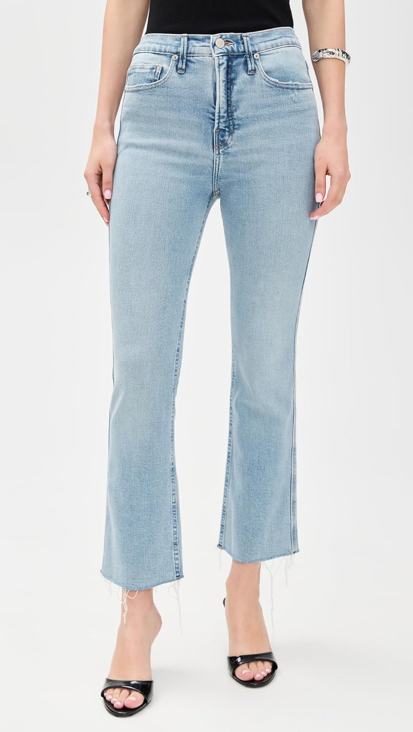 GOOD AMERICAN KICK FLARE JEANS