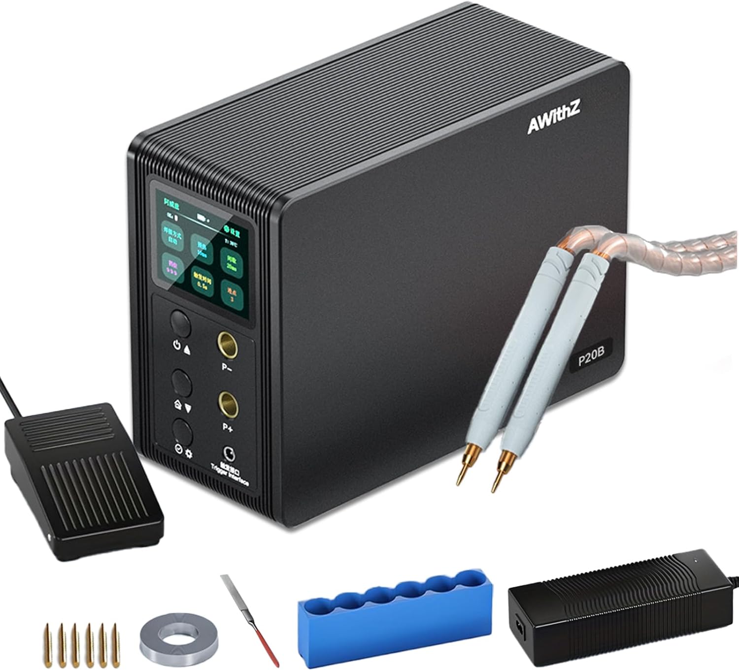 14.6KW Portable Capacitor Battery Spot Welder for 18650 & LiFePO4, Adjustable 2-in-1 Automatic/Foot Pedal Welding Machine, DIY Battery Pack Welder kit with Nickel Strip