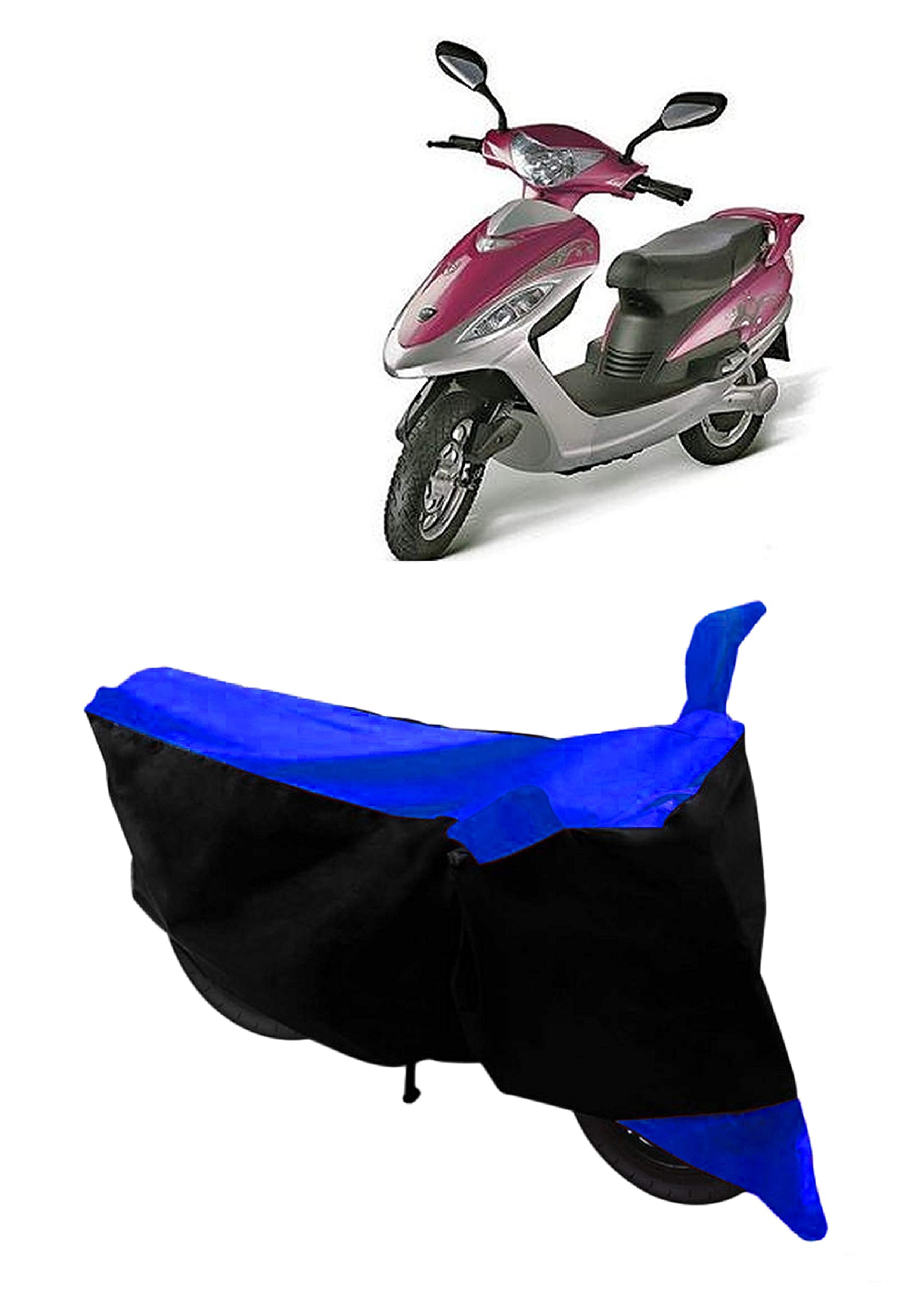 NEXTON Presents Semi Waterproof & Dustproof Motorcycle Cover Compatible with BSA Motors Diva (Blue)|Bike Accessories