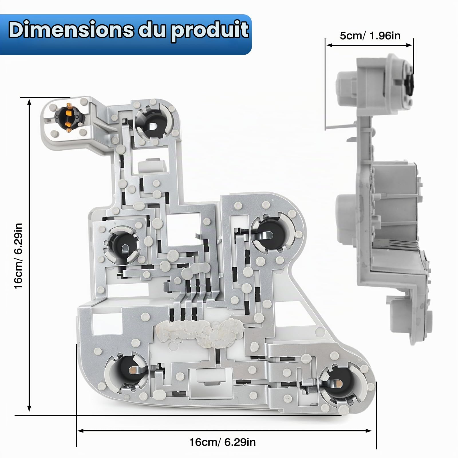 Support Ampoule Feu Arrière Compatible avec Mercedes-Benz W204 Gauche | Riloer circuit imprimé de feu arrière Compatible avec Mercedes-Benz Classe C Berline W204 2007 2008 2009 2010