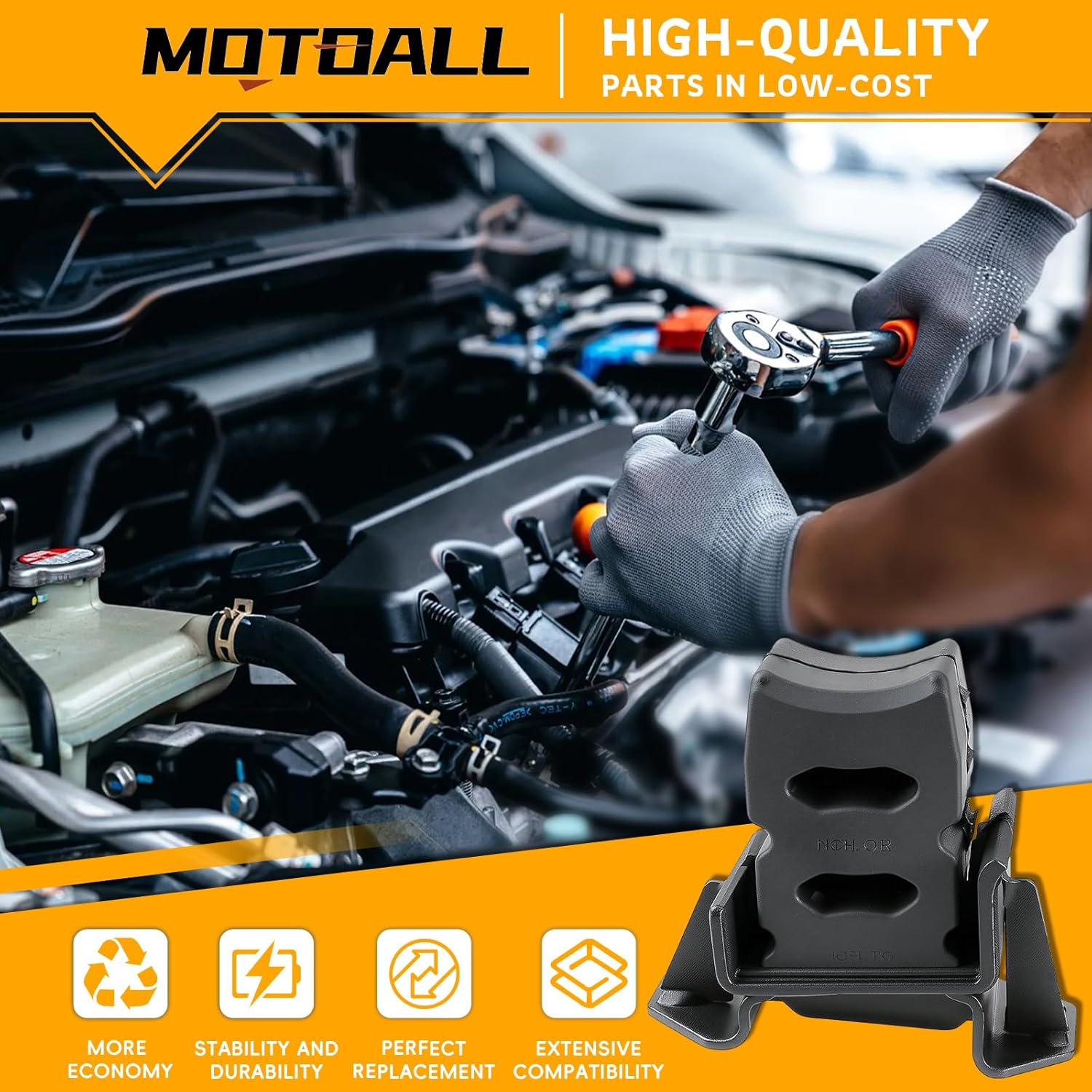 MOTOALL Pair of 48036-60011 Rear Axle Bump Stop Cushion Left&Right Side Fit for Toyota 4Runner for Lexus GX470