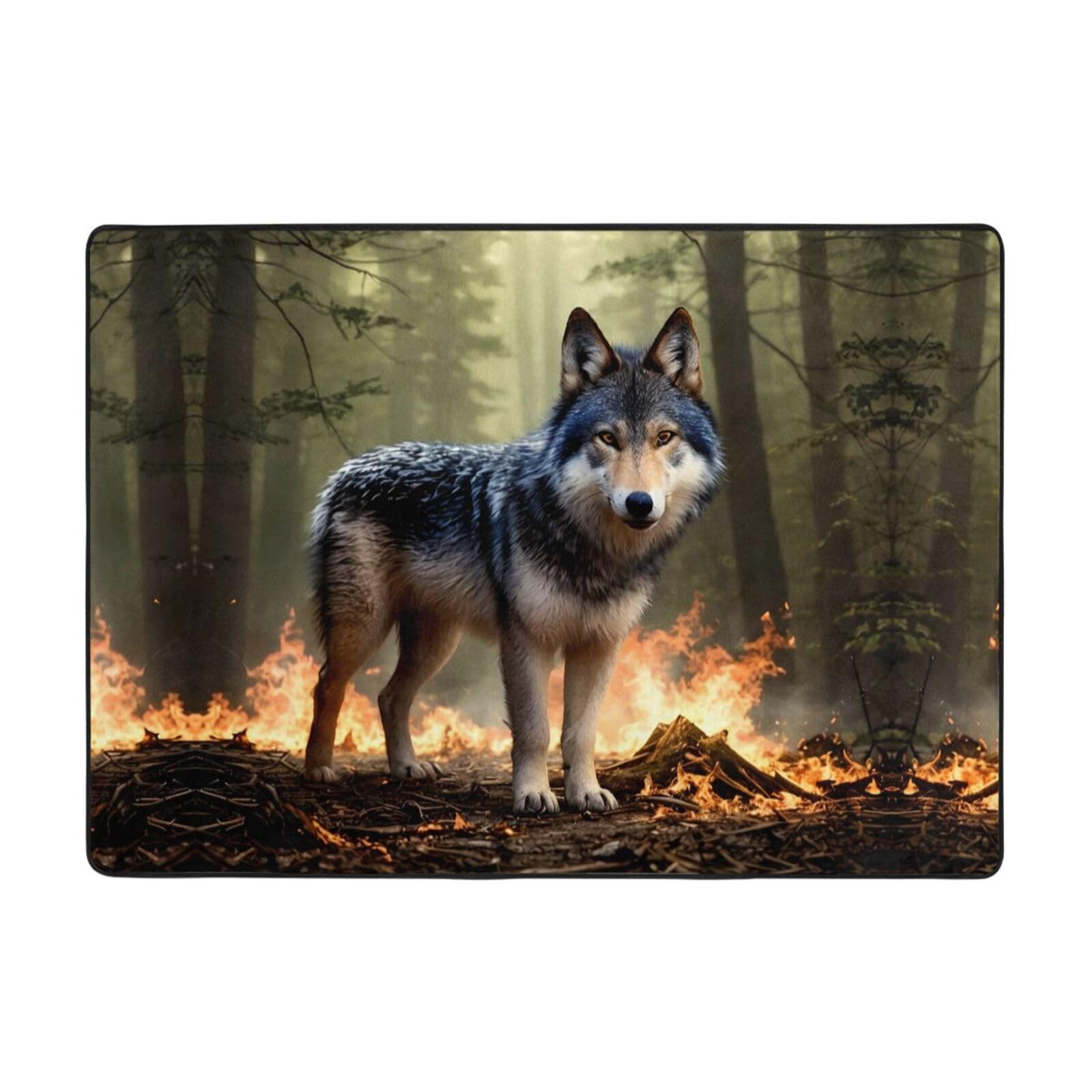 Tapis loup doux au toucher BROLEO grand tapis de sol de 203 cm