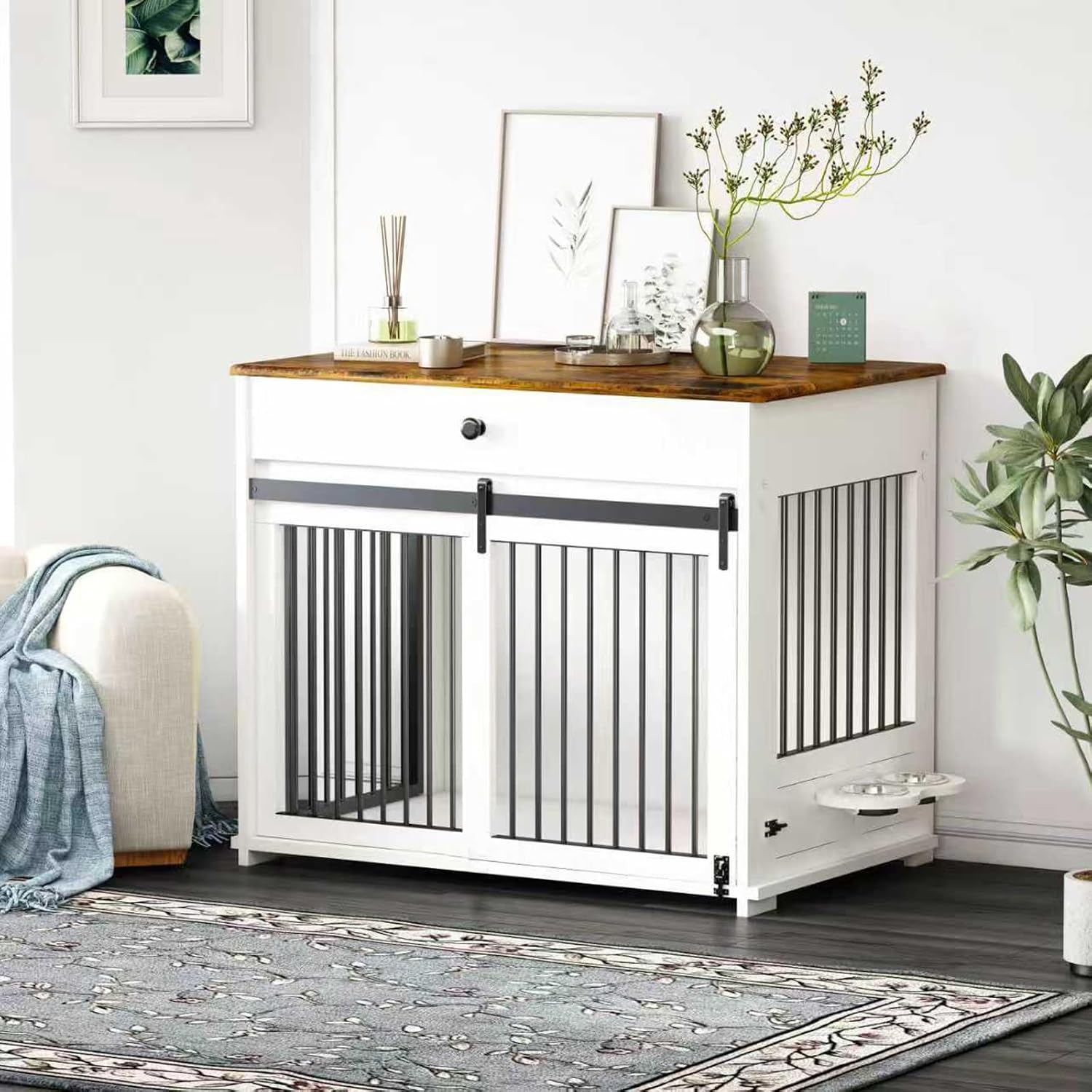 Picture Idea: Dawnyield Dog Crate For Large Dogs Furniture Style Pet Crate