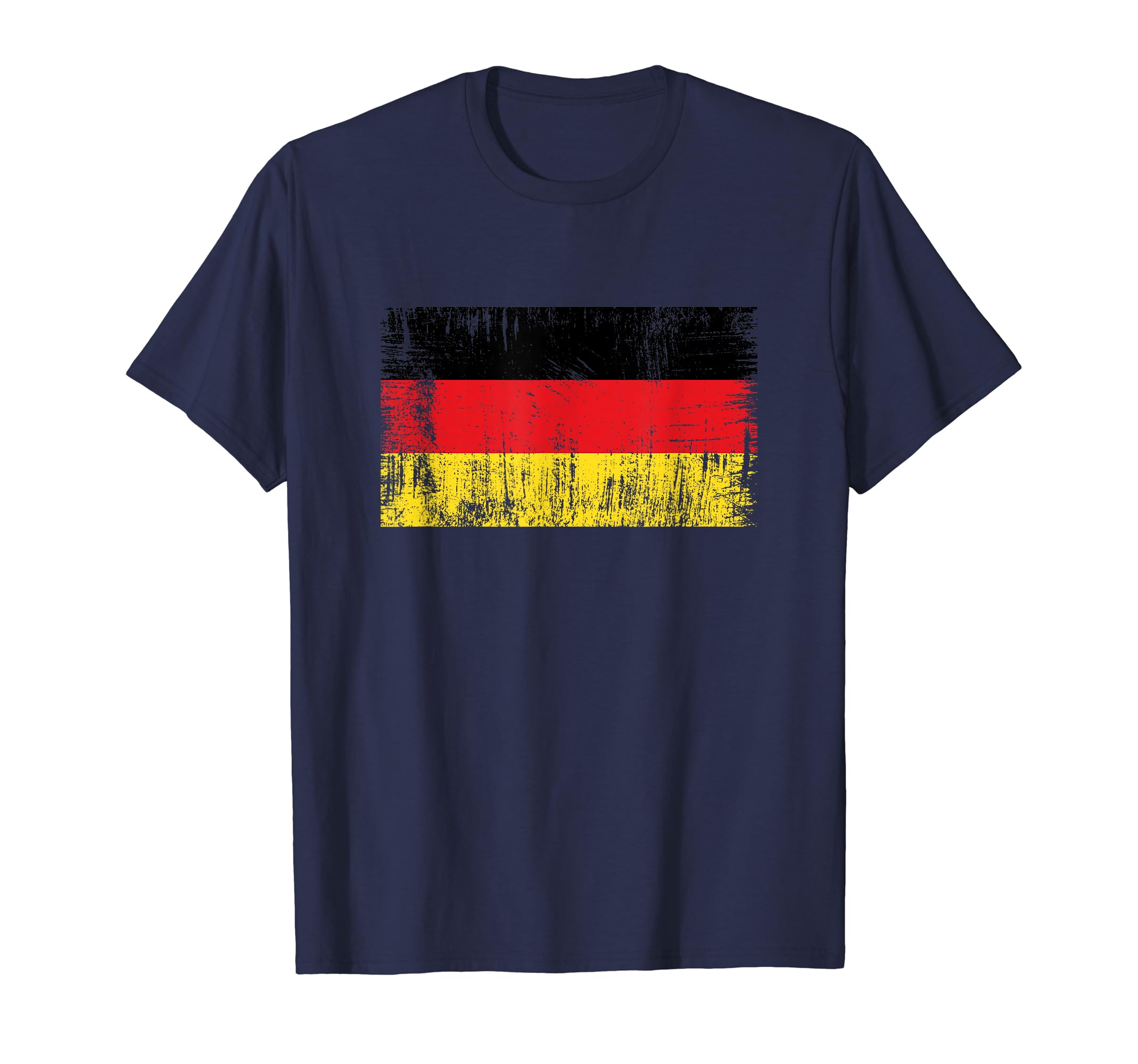 Distressed German Banner Fan Germany Flag Retro Vintage T-Shirt, Black