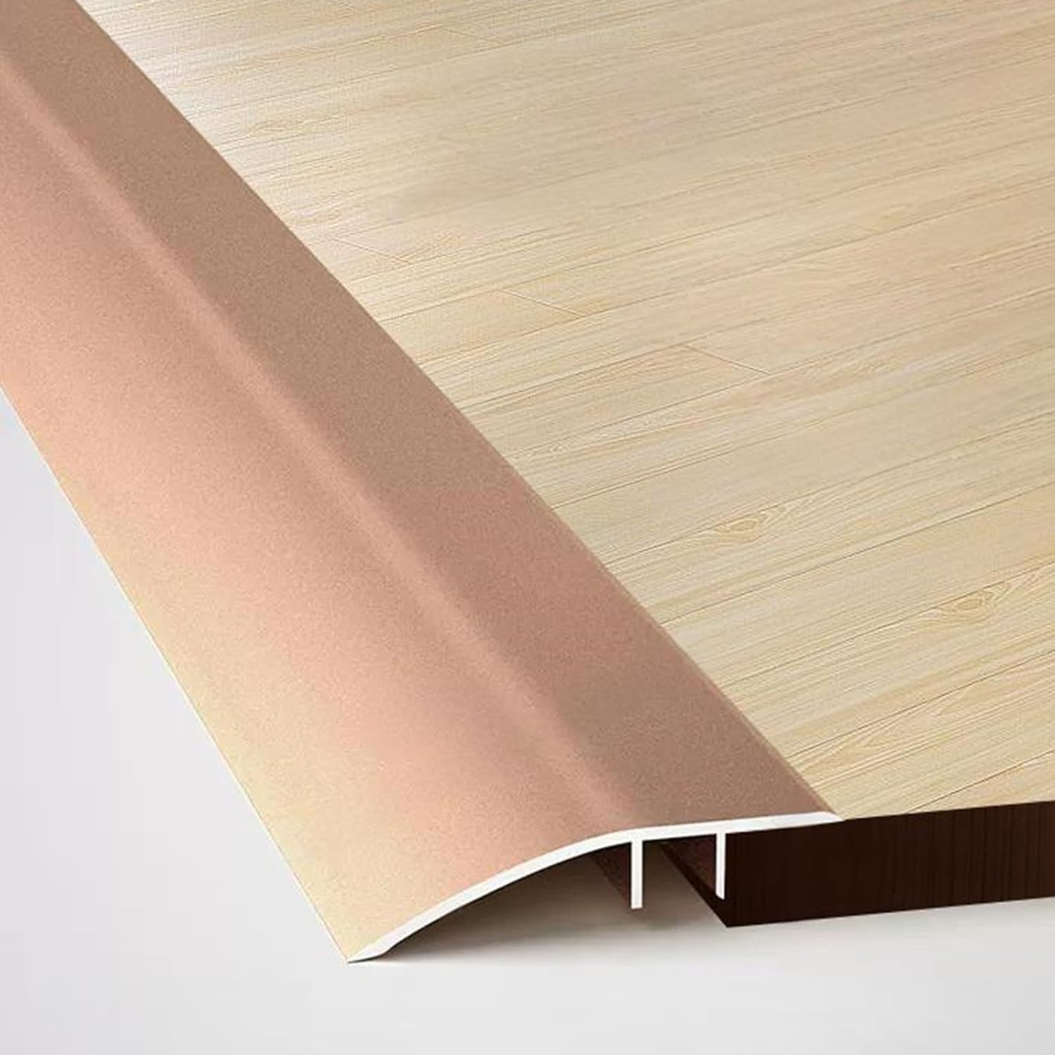 Aluminium Übergangsprofil 2x135cm Türschwelle Höhenausgleich Ausgleichsprofil für Laminat/Parkett & Fliesen Wasserdicht Korrosionsbeständig für Türdurchgänge Innenbereich(Gold,Breite: 43mm)