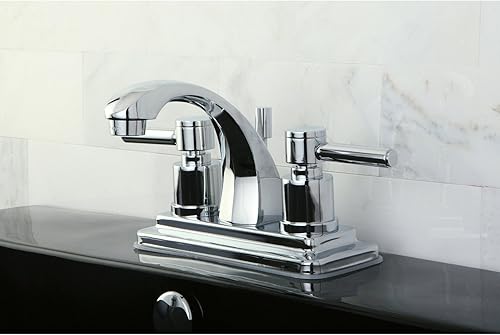 Miniatura 10 de Kingston Brass KS4641DL Concord - Grifo de lavabo de 4 pulgadas con palanca Concord, cromo pulido