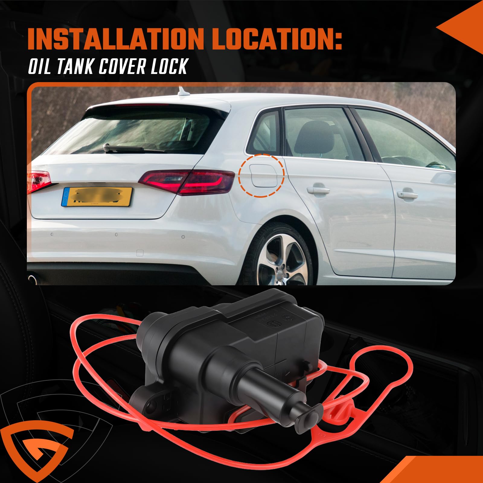 Verrou de déverrouillage de porte à rabat de carburant pour Audi A1 A3 A6 C7 Q3 Q7 4L0862153D