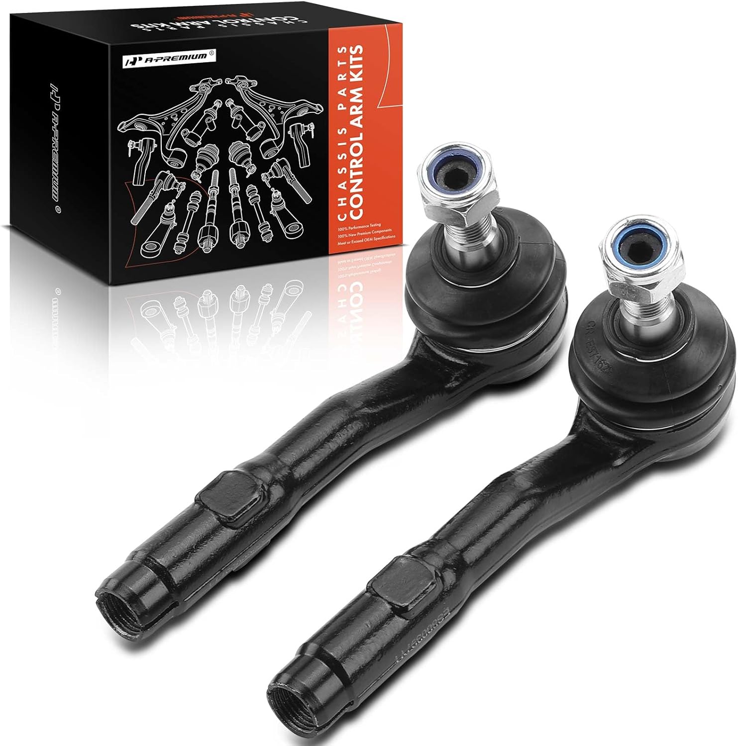 A-Premium 2 x Front Outer Tie Rod Ends, Compatible with BMW 525xi 2006-2007, 528i xDrive 2009-2010, 528xi 2008, 530xi 2006-2007, 535i xDrive 2009-2010, 535xi 2008