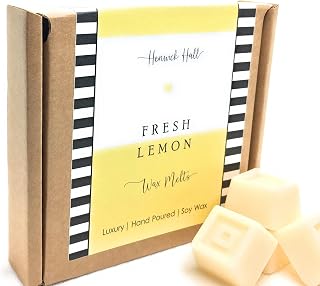 Fresh Lemon scented soy wax melt gift box- 16 fragranced wax melts, hand poured and vegan friendly