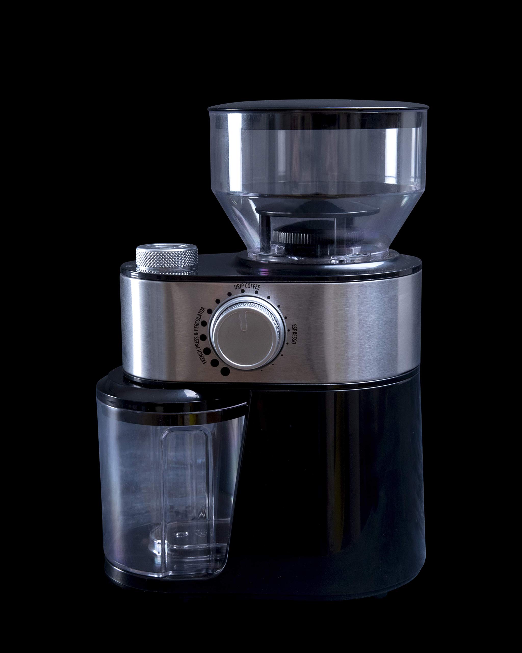 Gastronoma Cafetera automática - Cafetera con molinillo - Negro | Cafetera automática con recipiente de granos de 200 g, para 2 a 12 tazas, con indicador LED