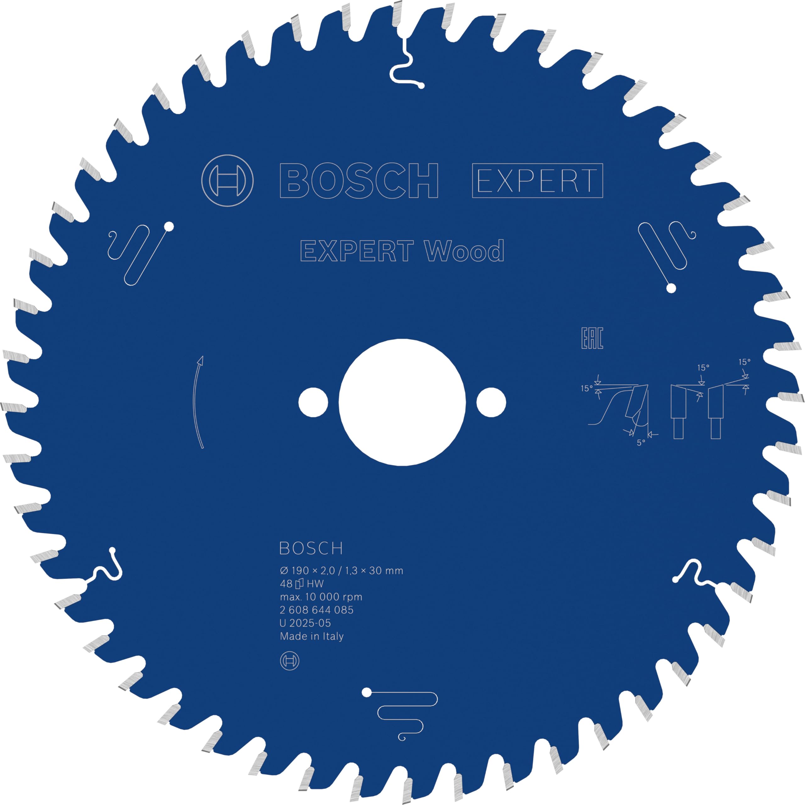 Bosch 1x Lame de scie circulaire filaire EXPERT Wood