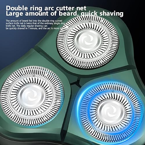 Miniatura 6 de 4 en 1 Electric R_azors S_Haver para hombres kit de aseo para barba cabello nariz patillas más 1 cepillo de limpieza facial impermeable recargable