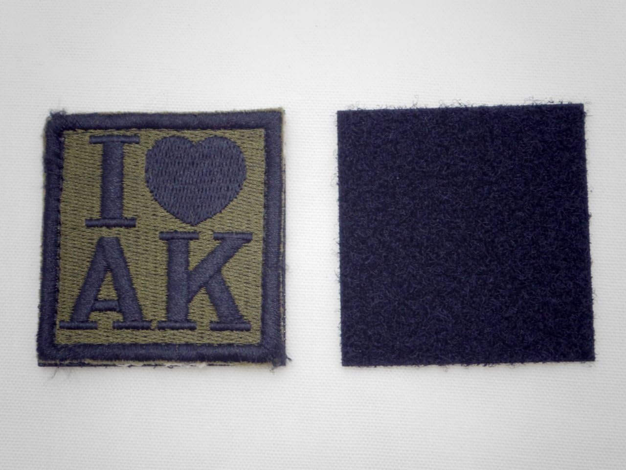 Patch [I LOVE AK I Love AK emblem] OD color AK47 AK74 Kalashnikov Soviet Soviet Russian troops PMC Afghan Afghanistan Taliban private military company B131