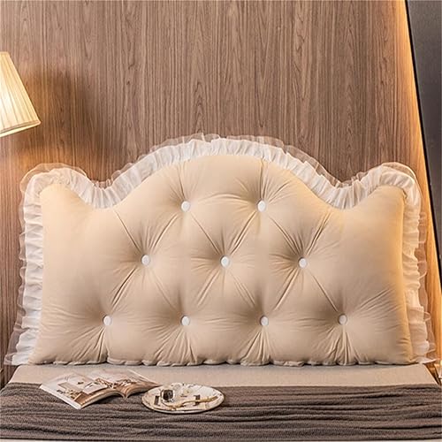 Almohada de cabecera tamaño matrimonial, King, Queen y Twin, almohada de lectura grande, almohada de respaldo con soporte de posición de cuña para