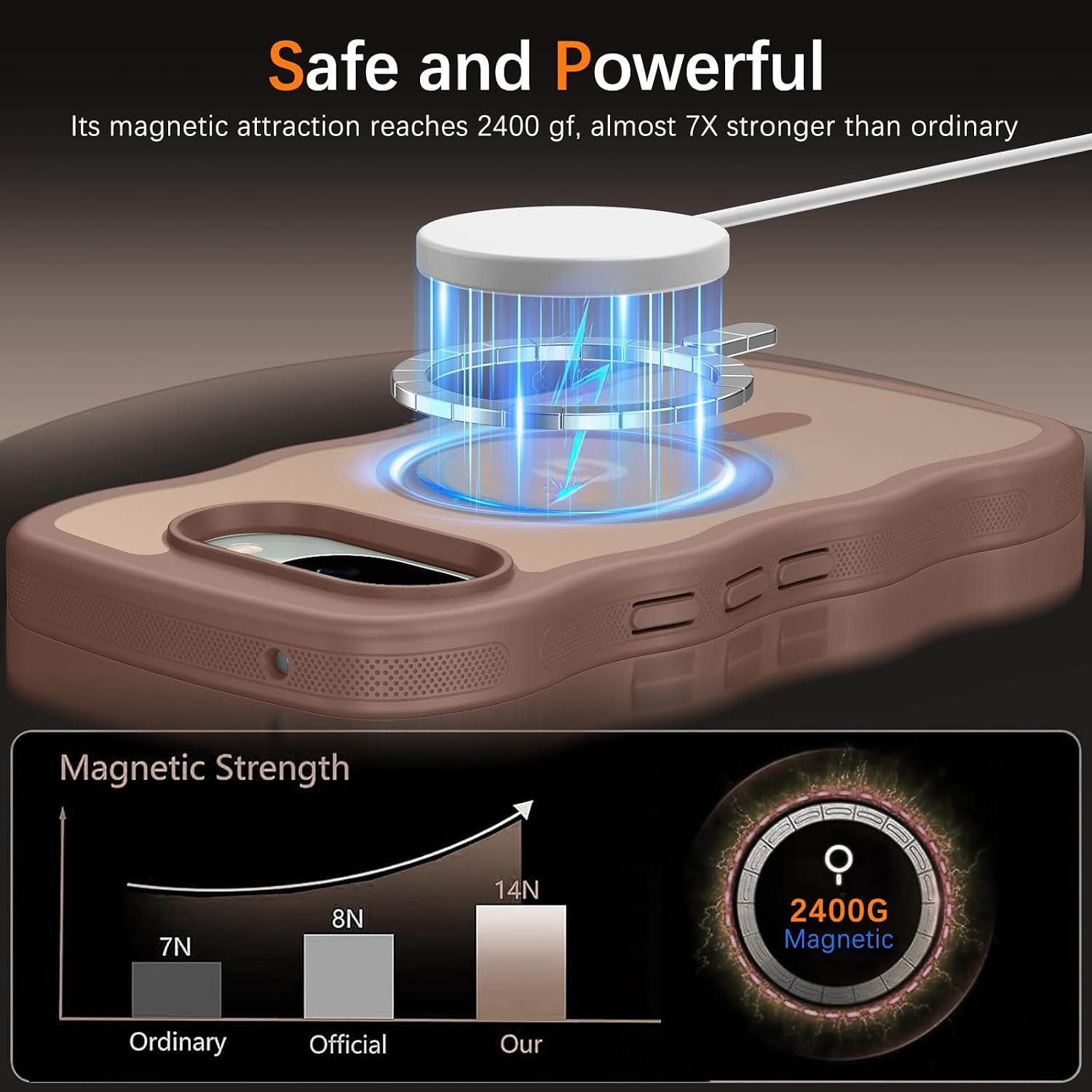BENTOBEN for Google Pixel 10a Case [Compatible with MagSafe] Cute Curly Wavy Anti-Slip Bumper Magnetic Matte Slim Thin Soft Women Girls Boys Protective Phone Cover for Pixel 10a 6.3", Desert Titanium image 3