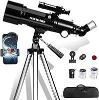 Vista 1 de Telescopio para Astronomía de Adultos, apertura de 70 mm y longitud focal de 400 mm, telescopio astronómico portátil para principiantes mayores de 8