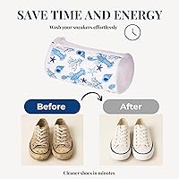 Vista 3 de Bluehome Shoe Washing Machine Bags (2-Pack) – Protective Mesh Laundry Bags for Shoes, Includes Sneaker Brush