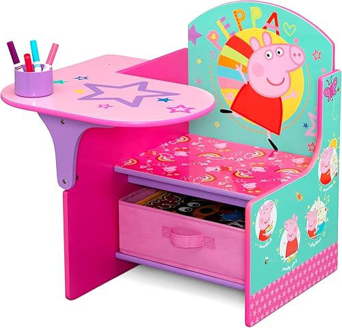 Miniatura 39 de Delta Children Space Adventures - Escritorio con silla y compartimento de almacenamiento, para artes y manualidades, merienda, educación en casa,