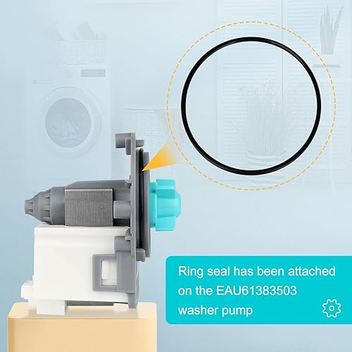 Miniatura 3 de Bomba de circulación de lavadora EAU61383503, bomba de drenaje M120-2 EAU62263303 Motor de drenaje para lg Kenmore Elite Washer reemplaza