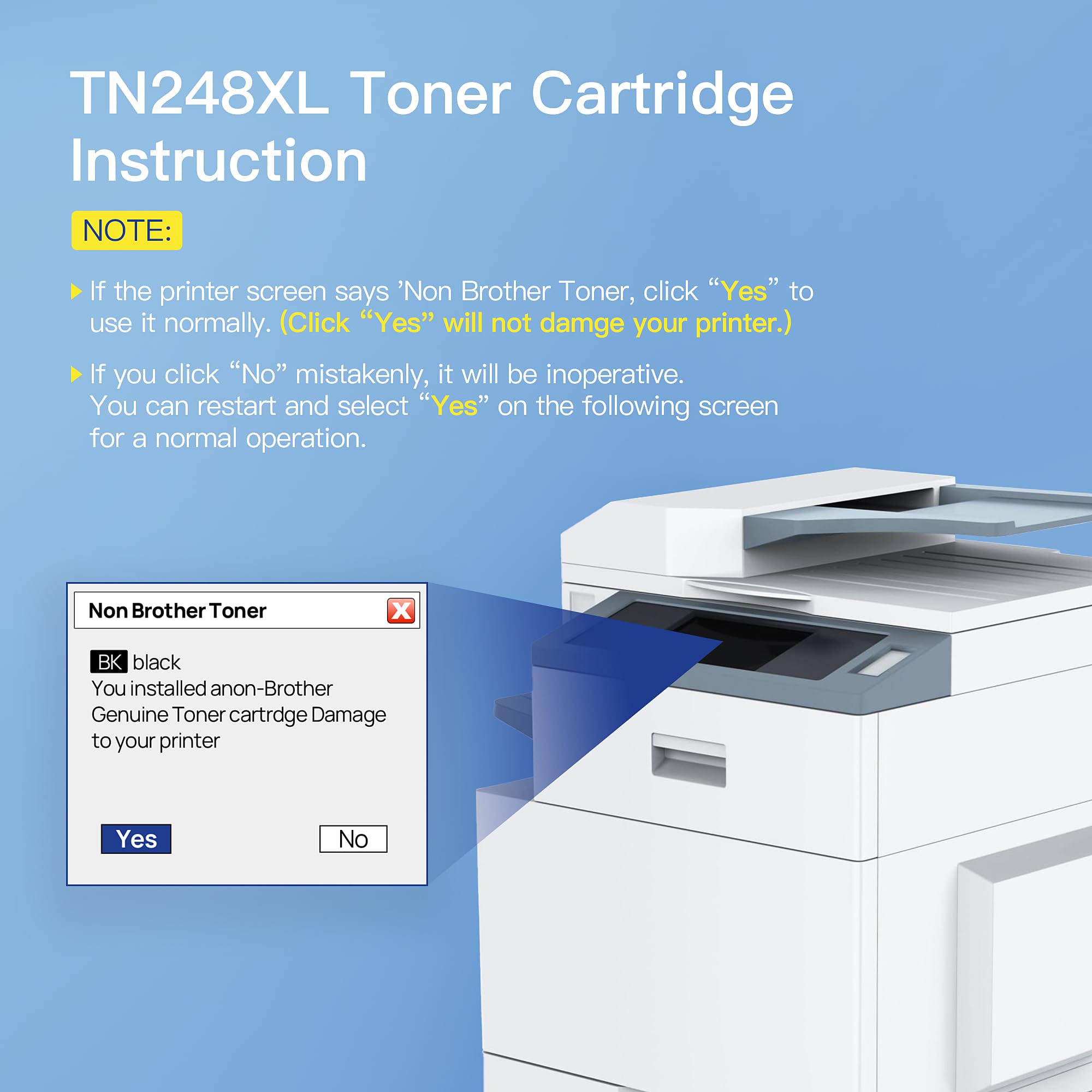 GPC Image TN248 TN248XL Nero Toner Compatibili per Brother TN-248 TN248XLBK per Brother MFC-L3760CDW LC3740CDW DCP-L3560CDW L3520CDWE L3520CDW HL-LC3215CW LC3220CW (Nero, 2-Pack)