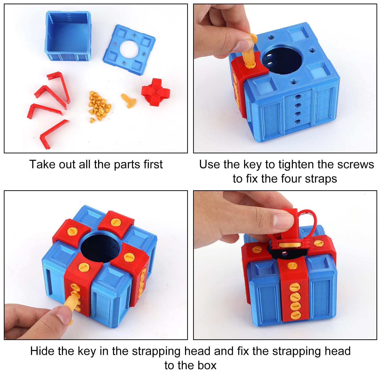 TIMIFUN Coffret Cadeau Agaçant, Jouet à Vis 3D Amusant, Coffret Cadeau