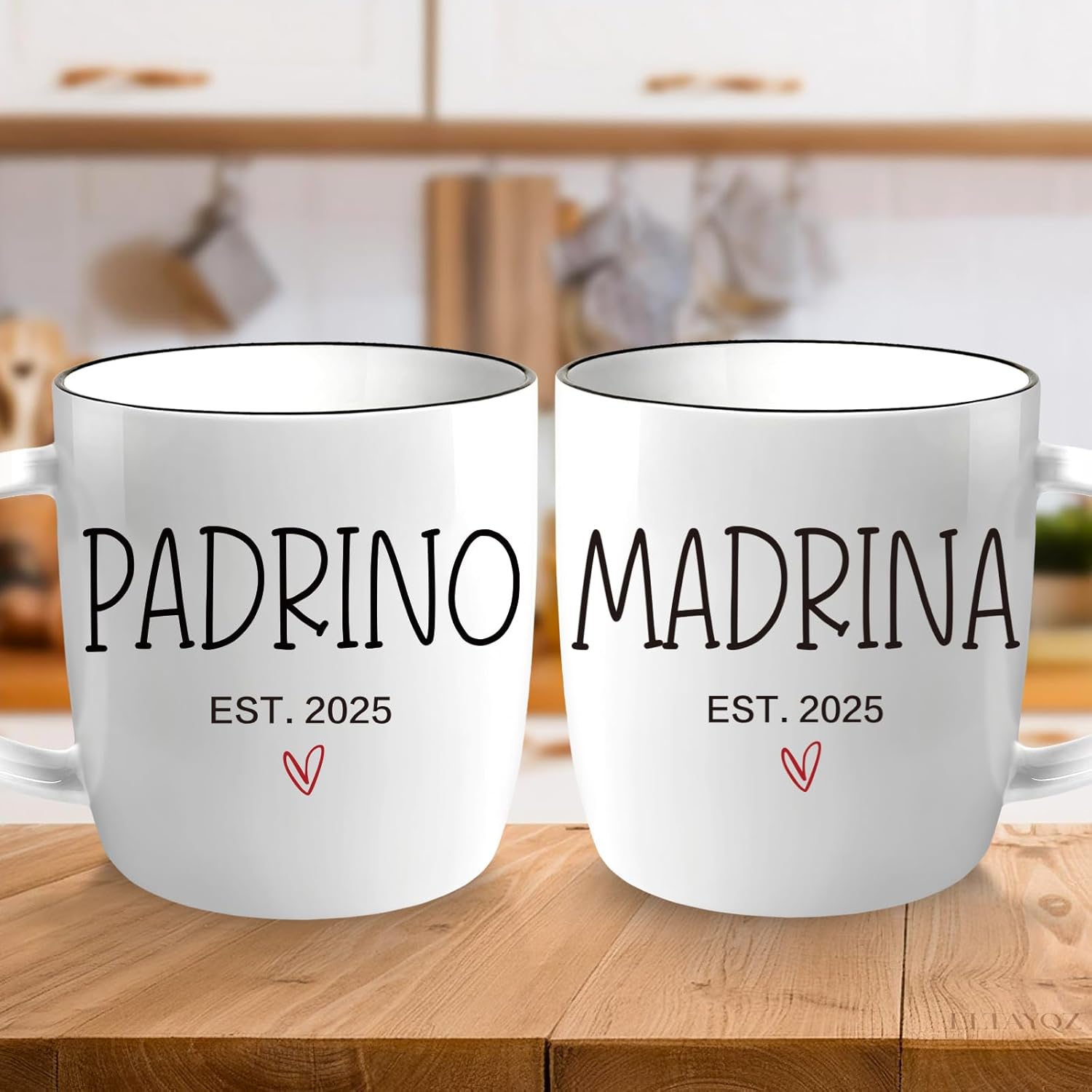 EST 2025 Godparent Proposal Mug Gift for Padrino & Madrina, Will You be My Godparents Gifts Spanish Est 2025 Mug, Wedding Engagement Birthday Mugs Gifts for Godparents Padrino & Madrina-18 - Image 5