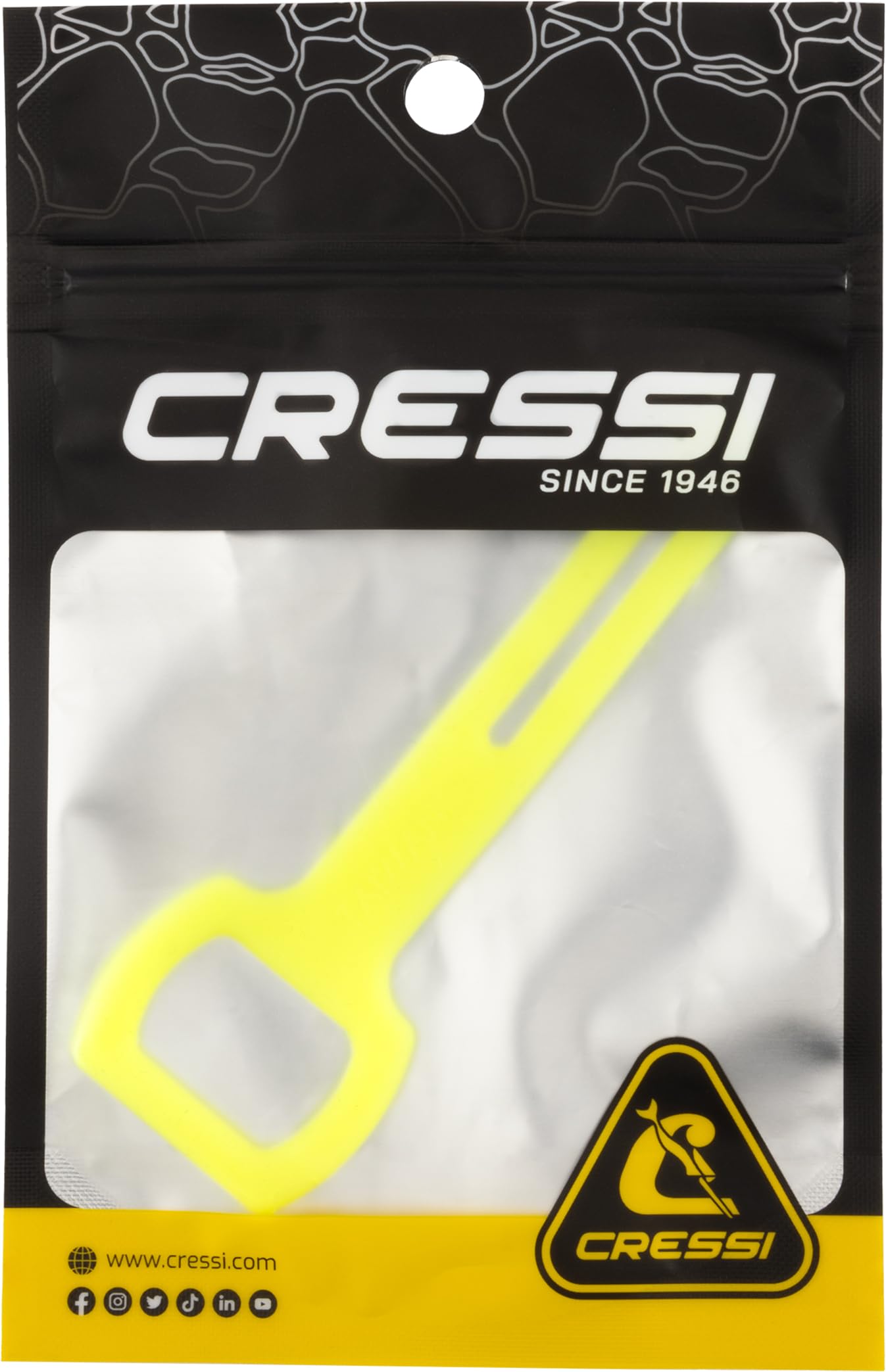 Cressi Silicone Octopus Holder - Silicone Clip for Octopus Diving Whip Yellow, One Size, Unisex - Image 2
