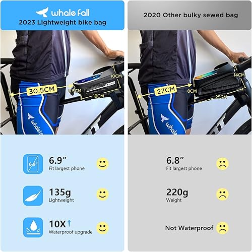 Miniatura 7 de whale fall Bolsa rígida para bicicleta, accesorios de bicicleta para bicicletas de adultos, regalos para hombres, regalos para hombres para