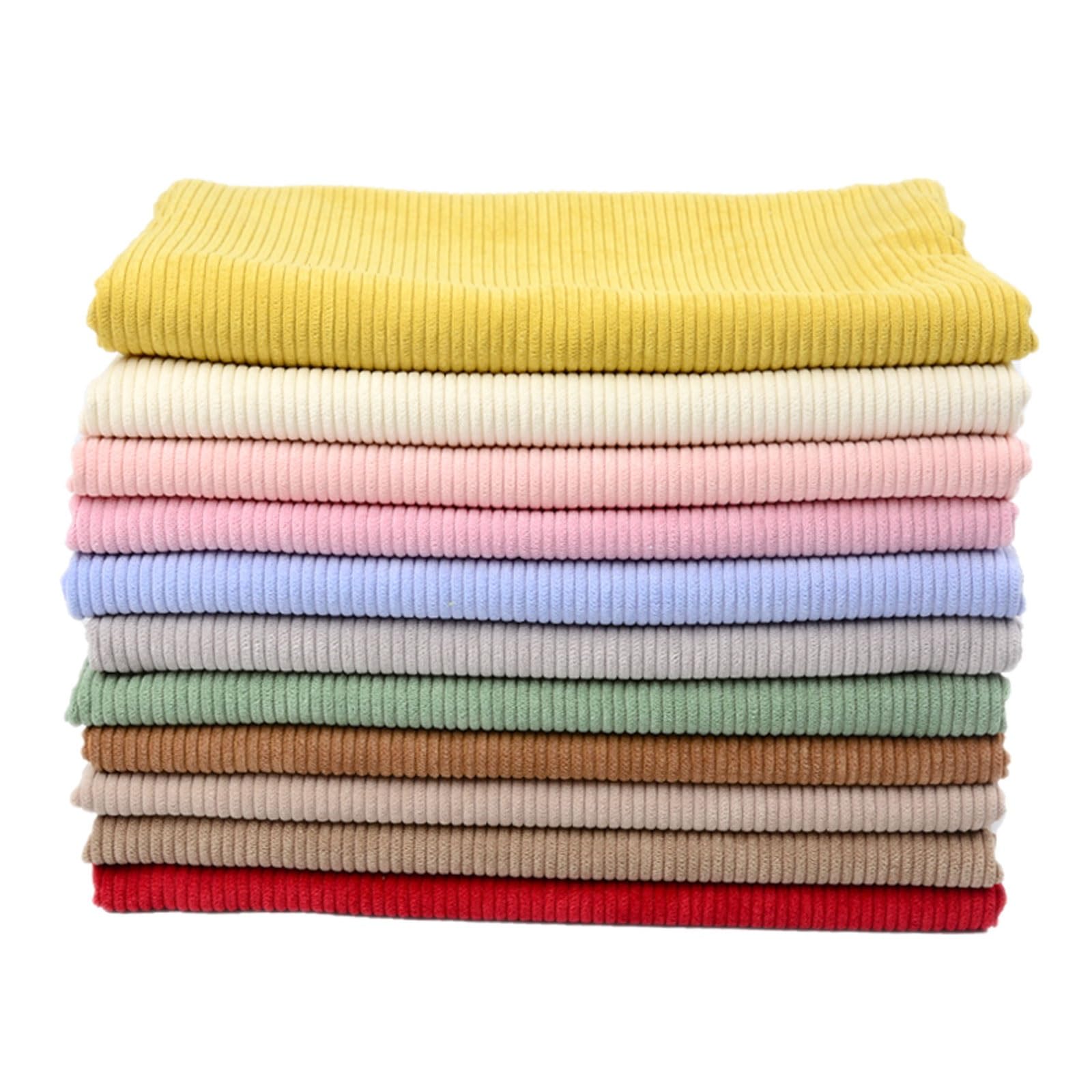 Solid Plain Thick Corduroy Fabric Sold by The Half Metre, DIY Sewing Crafts Materials for Patchwork, Crafts, Sewing Clothing, Coat, Shirt, Dress,