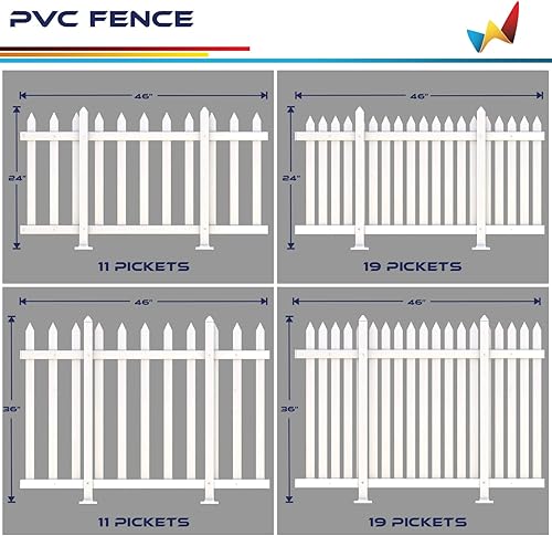 Miniatura 5 de Windscreen4less 1 juego de paneles de valla de vinilo para exteriores de 92 pulgadas de ancho x 24 pulgadas de alto, barrera de PVC decorativa para