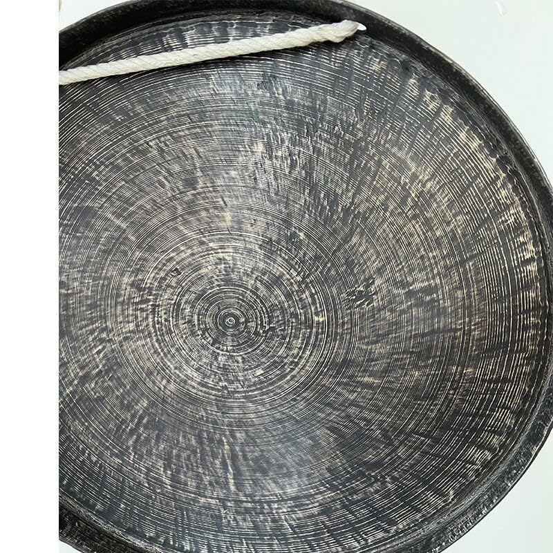 Chinese Gongs, Bronze Material Gong, Tradition Percussion Instrument, For Sound Healing, Meditation, & Yoga, With Free Gong Hammer(20 Inch)
