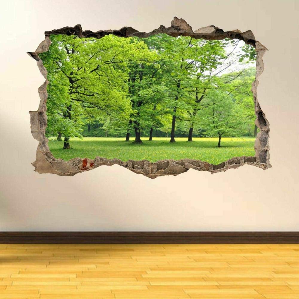 Wall Stickers Trees Grass Nature View Wall Art Sticker