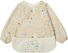 Little Dimsum Waterproof Bib with Sleeves, BLW Waterproof Baby Bibs 6-36 Months
