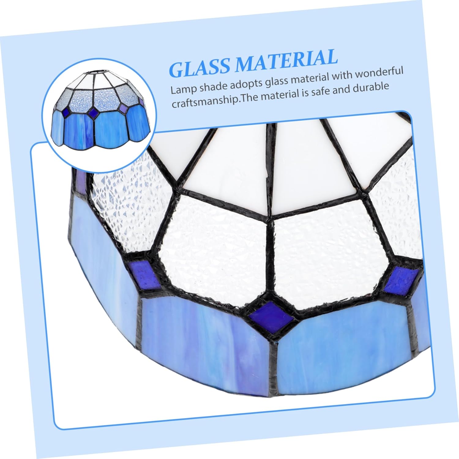 Elegant Colored Glass Lamp Shade Creative Ceiling Light Shade for Pendant and Wall Fixtures for Home Decor 12-inch Diameter